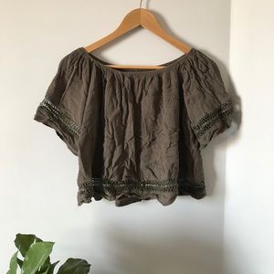 spring flowy crop top